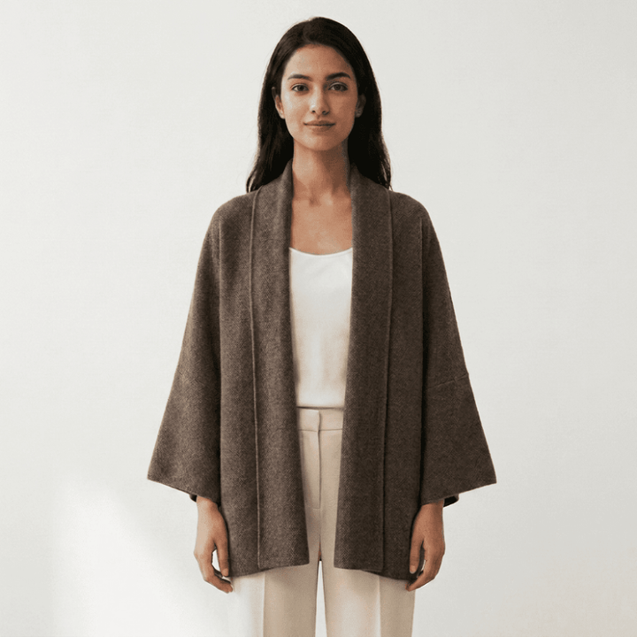 Valeharbor – Cashmere Wool Shawl Coat - Hilltop Nord