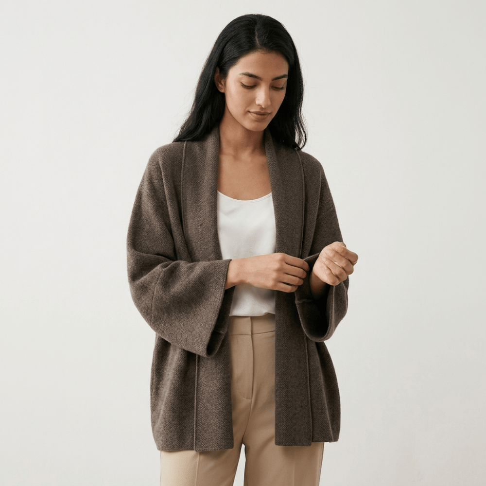 Valeharbor – Cashmere Wool Shawl Coat - Hilltop Nord