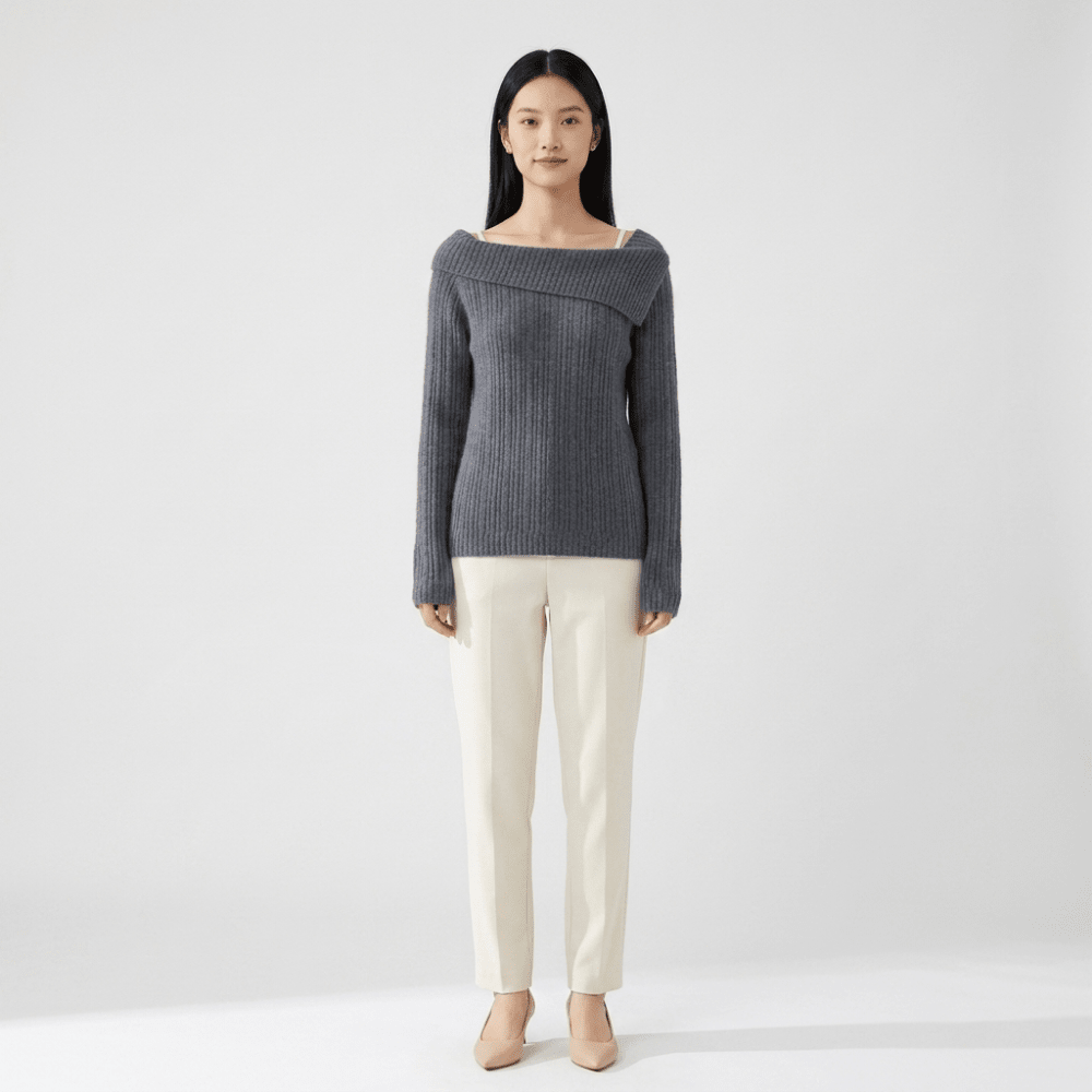 Thalia – Cashmere Wool Sweater - Hilltop Nord