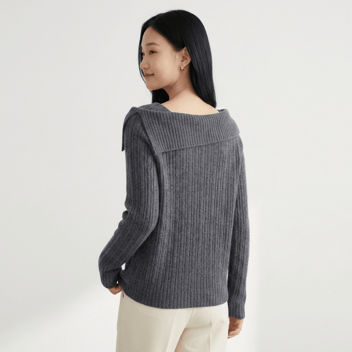 Thalia – Cashmere Wool Sweater - Hilltop Nord
