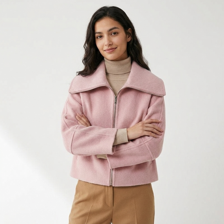 Hallowood – Cashmere Wool Jacket — Pink