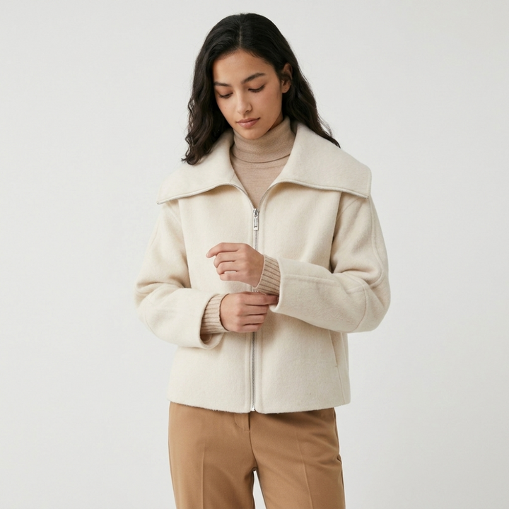 Hallowood – Cashmere Wool Jacket — White