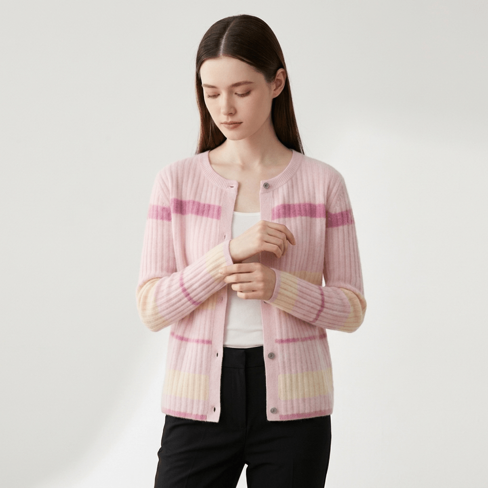 Blushline – Cashmere Cardigan - Hilltop Nord