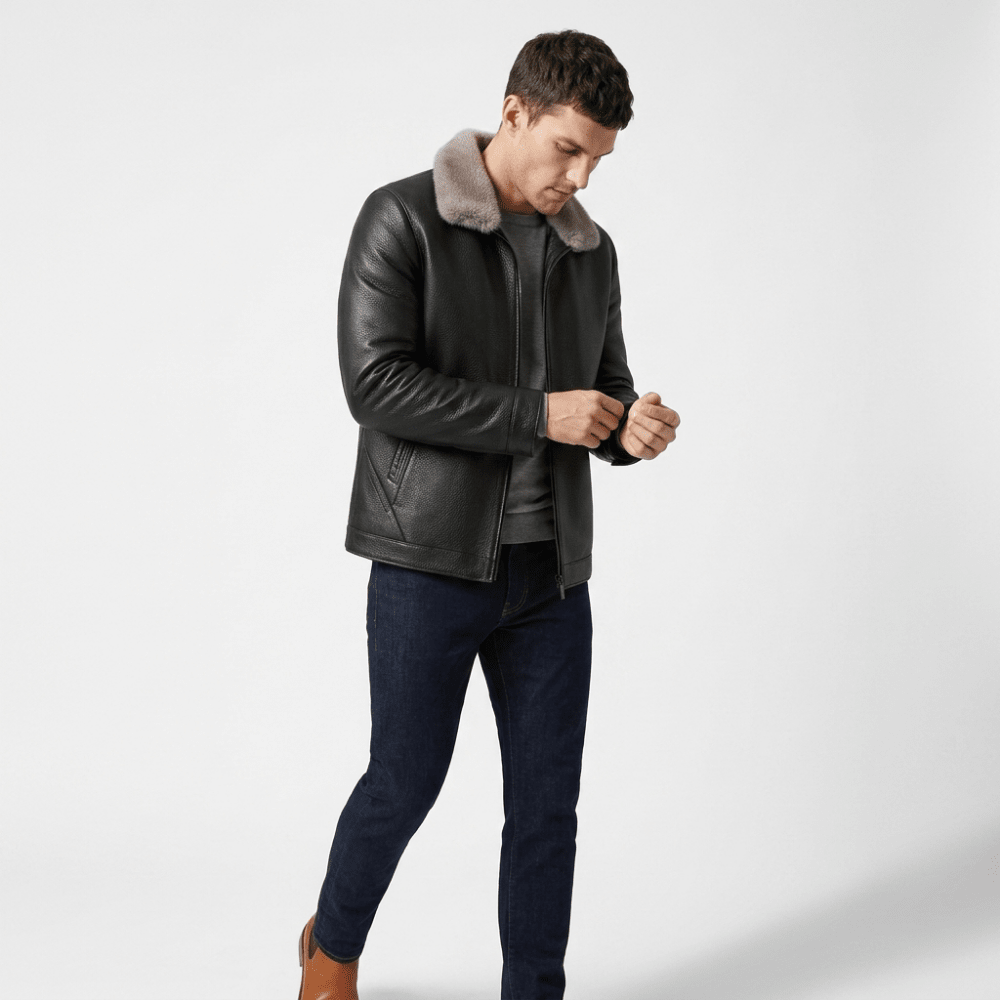 Ridgeforge – Leather Jacket - Hilltop Nord