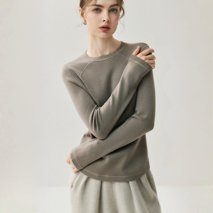 Brooklane – Wool Long - Sleeve Top - Hilltop Nord