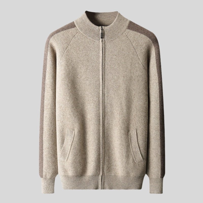 Caden – Cashmere Wool Zip - Up - Hilltop Nord