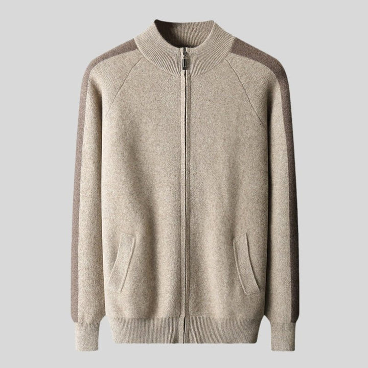 Caden – Cashmere Wool Zip - Up - Hilltop Nord