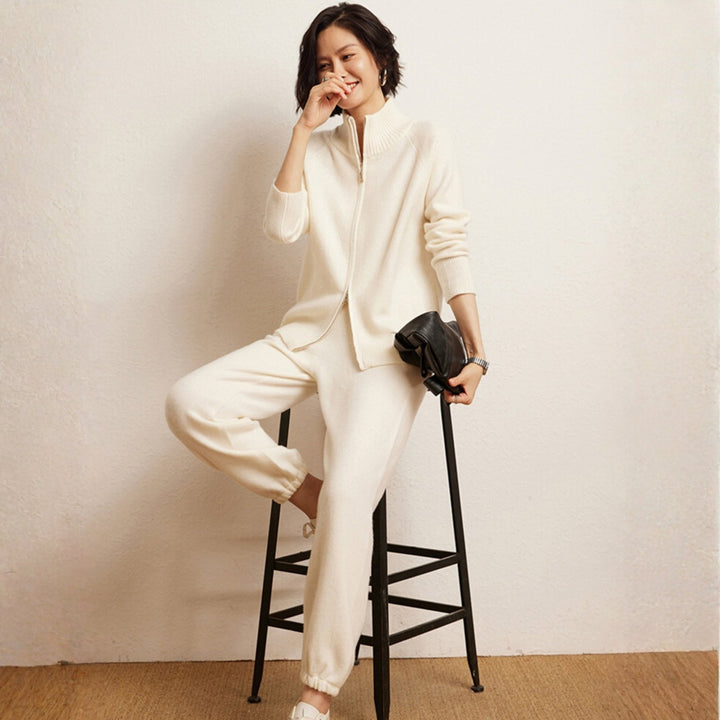 Crestflow – Cashmere Wool Zip Cardigan - Hilltop Nord