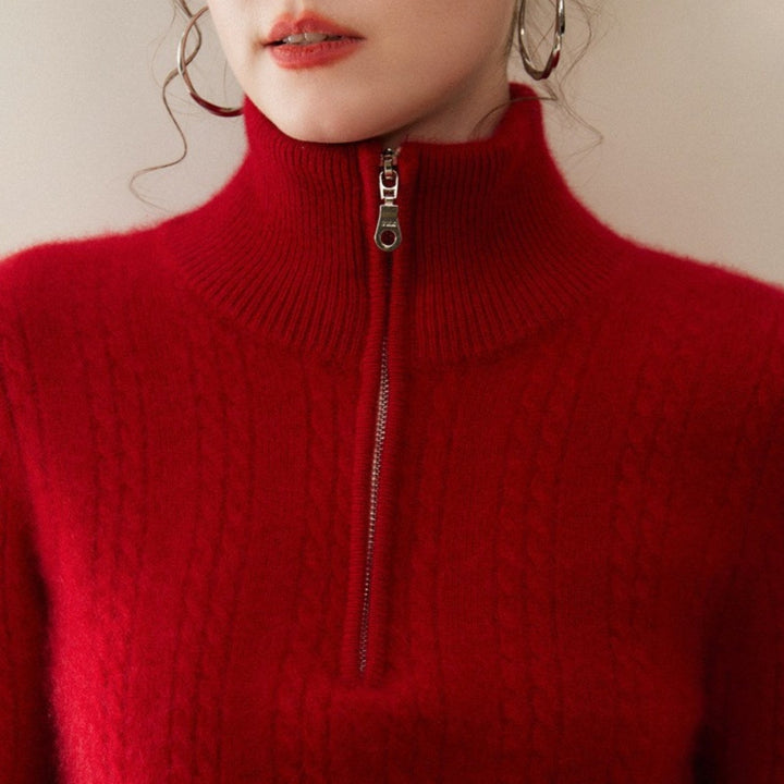 Flintknit – Cashmere Zip Sweater - Hilltop Nord