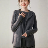 Emberford – Cashmere Wool Hooded Vest - Hilltop Nord