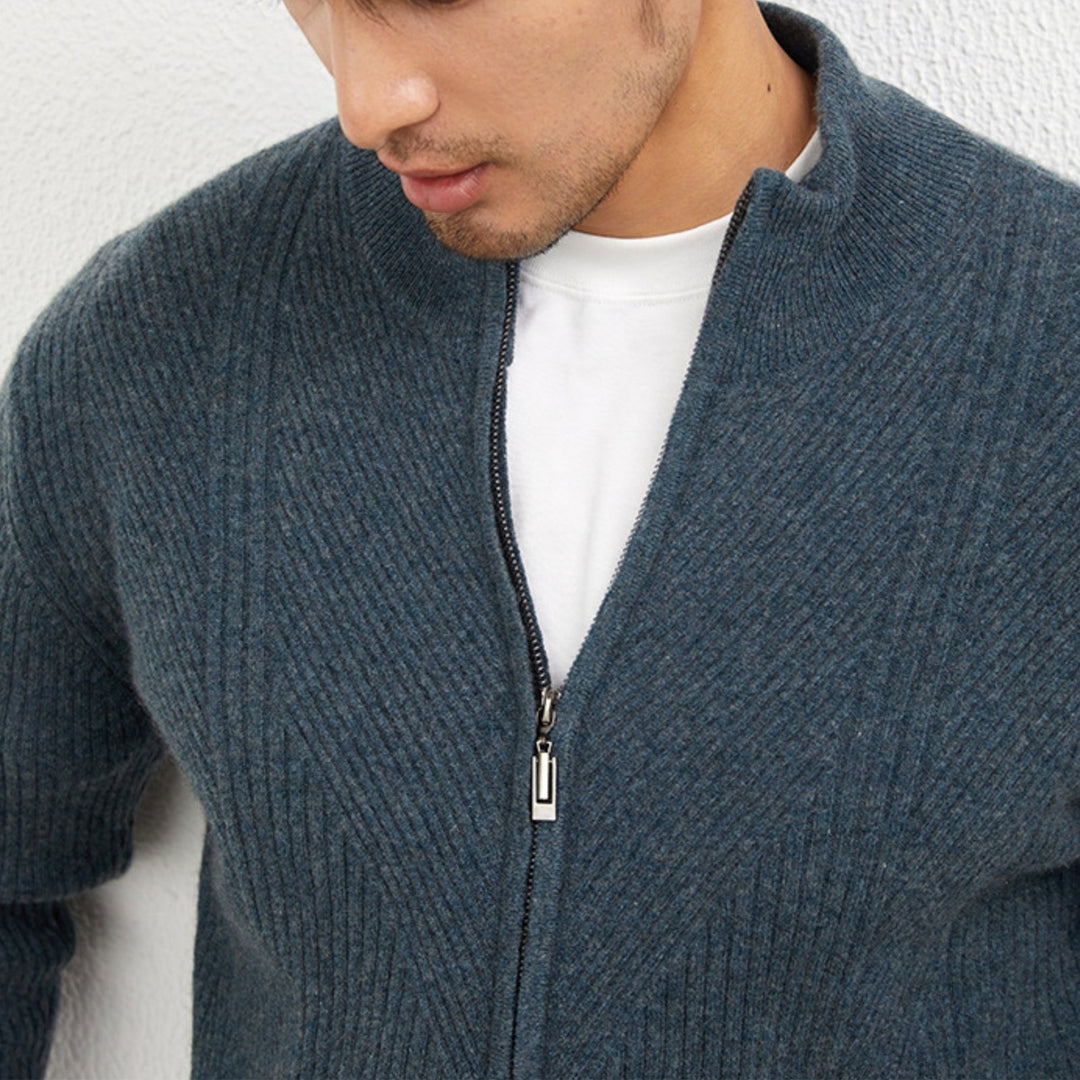 Skyward – Cashmere Zip - Up Sweater - Hilltop Nord