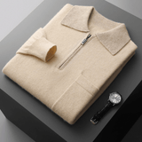 Weston - Cashmere Wool Zip Sweater - Hilltop Nord