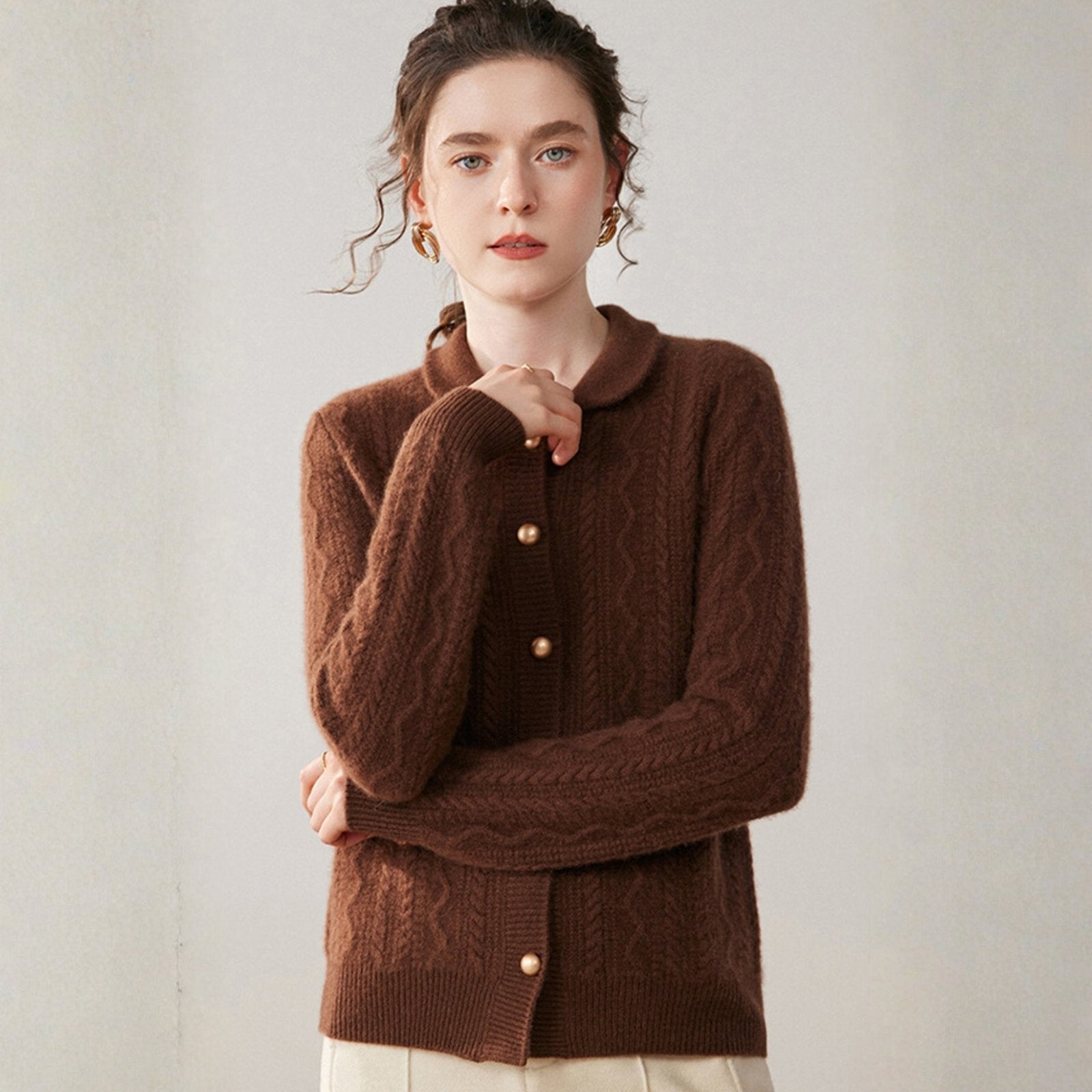 Wavecrest – Cashmere Wool Cardigan - Hilltop Nord