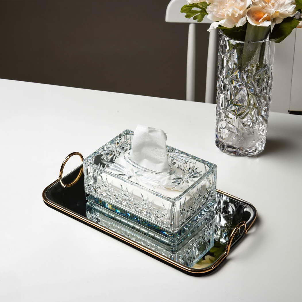 Etched Acrylic Tissue Box