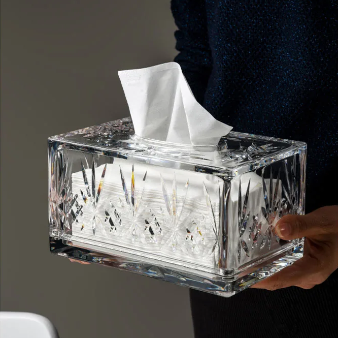 Etched Acrylic Tissue Box