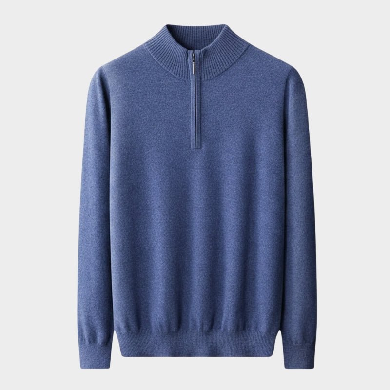 Stellan – Wool Half - Zip Sweater - Hilltop Nord