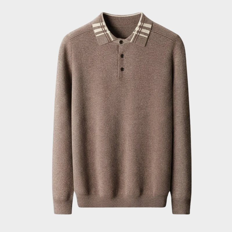 Barron – Wool Polo Sweater - Hilltop Nord
