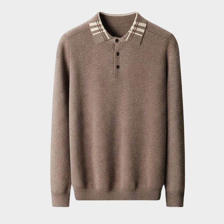 Barron – Wool Polo Sweater - Hilltop Nord