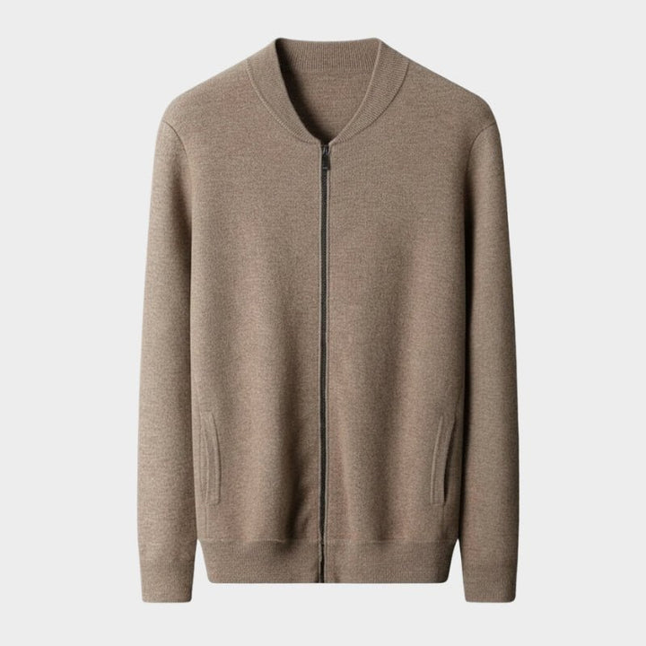 Dunley – Cashmere Wool Zip - Up Jacket - Hilltop Nord