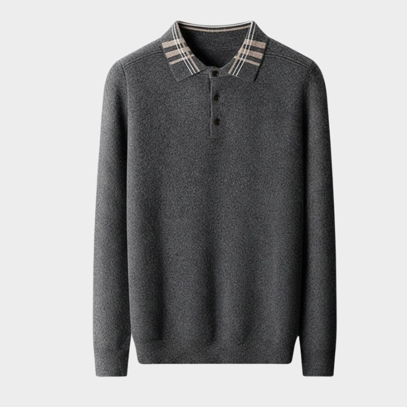 Barron – Wool Polo Sweater - Hilltop Nord
