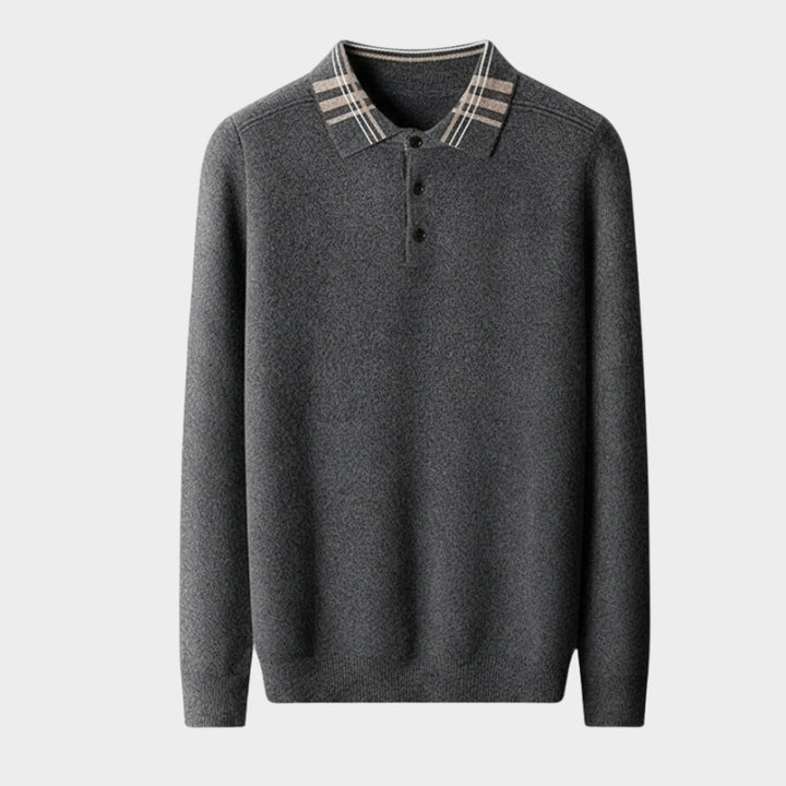Barron – Wool Polo Sweater - Hilltop Nord