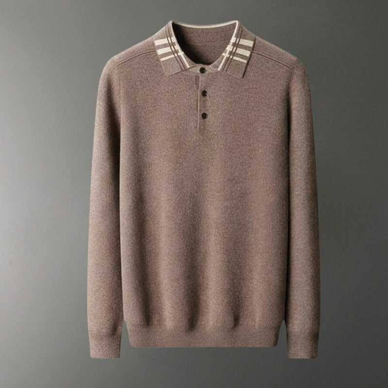 Barron – Wool Polo Sweater - Hilltop Nord