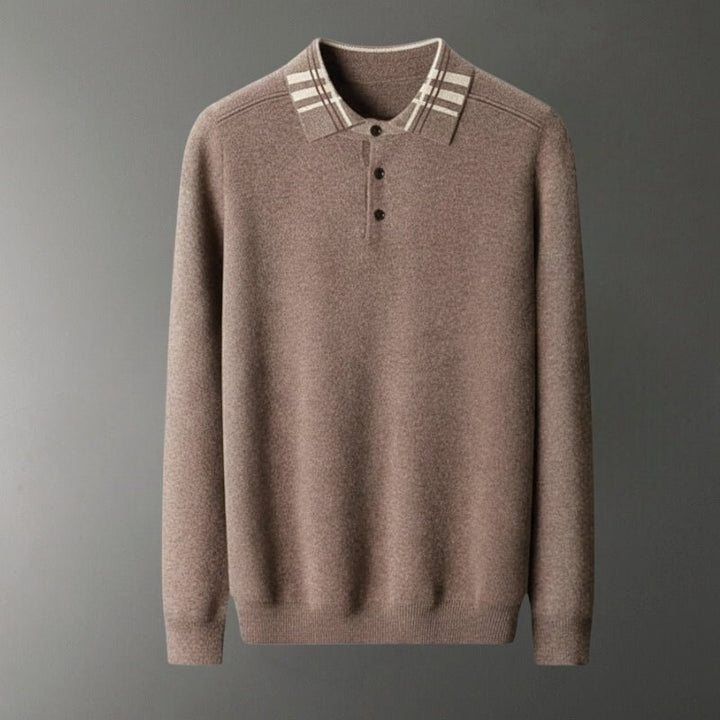Barron – Wool Polo Sweater - Hilltop Nord