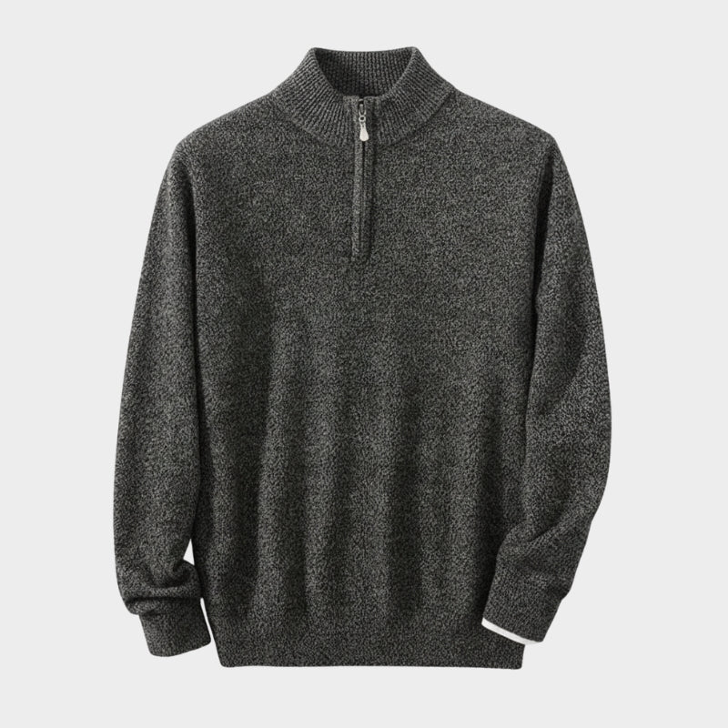 Stellan – Wool Half - Zip Sweater - Hilltop Nord