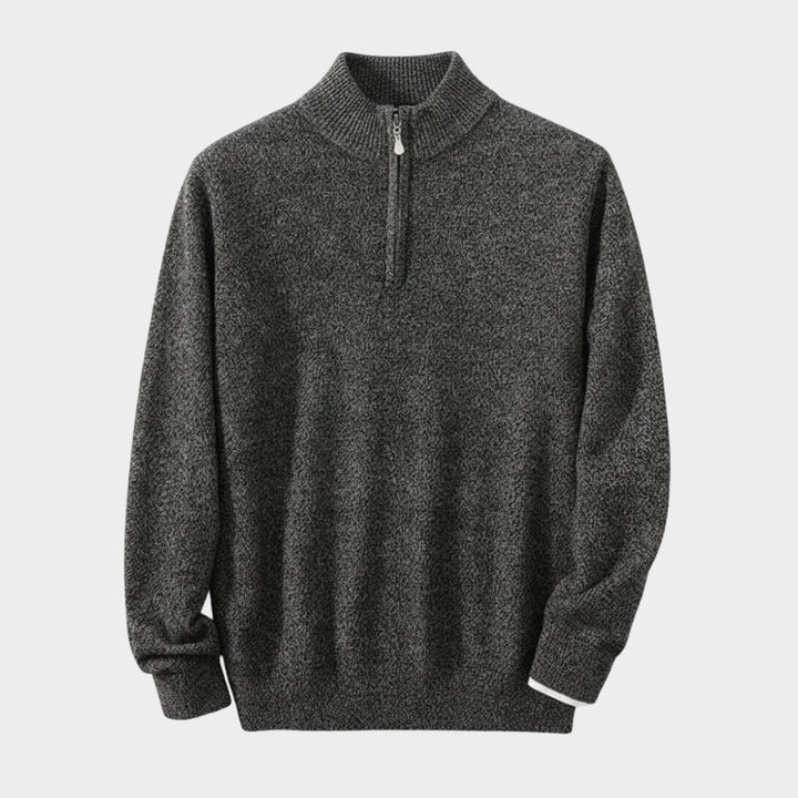 Stellan – Wool Half - Zip Sweater - Hilltop Nord