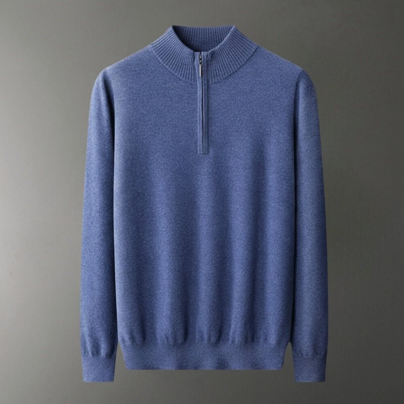 Stellan – Wool Half - Zip Sweater - Hilltop Nord