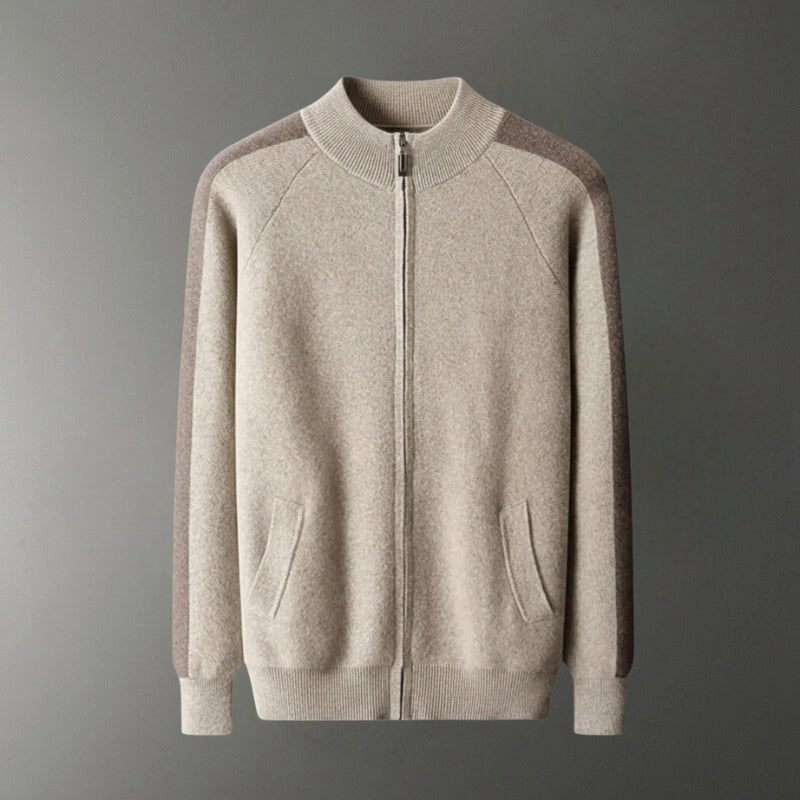 Caden – Cashmere Wool Zip - Up - Hilltop Nord