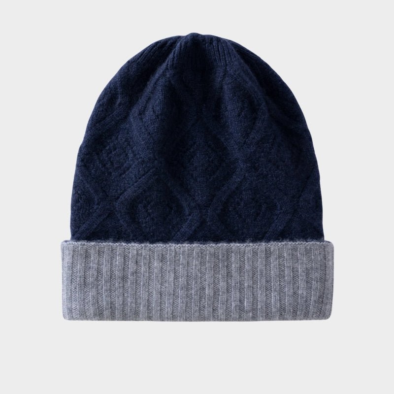DiamondDrift – Cashmere Wool Beanie - Hilltop Nord