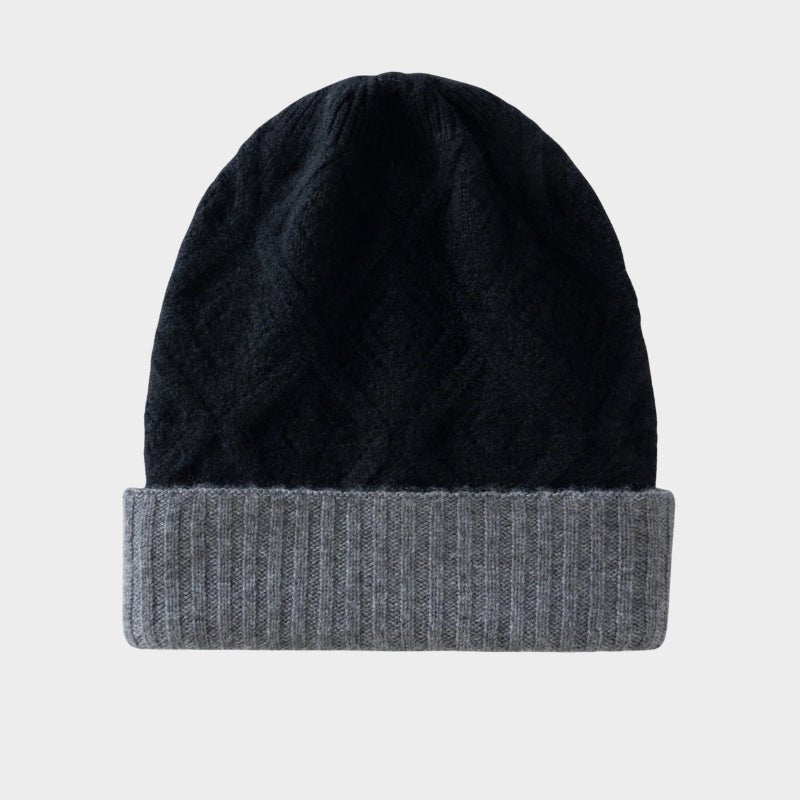 DiamondDrift – Cashmere Wool Beanie - Hilltop Nord