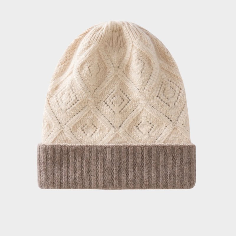 DiamondDrift – Cashmere Wool Beanie - Hilltop Nord