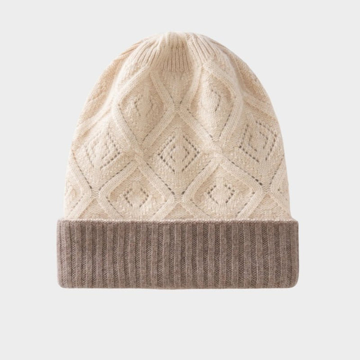 DiamondDrift – Cashmere Wool Beanie - Hilltop Nord