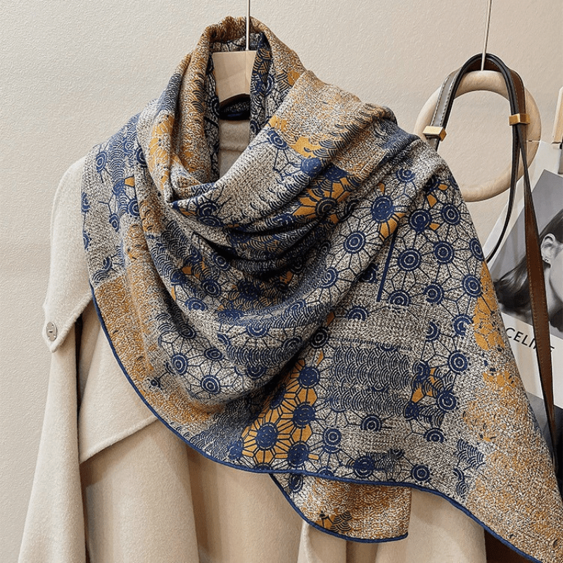 Orion - Printed Wool Scarf - Hilltop Nord