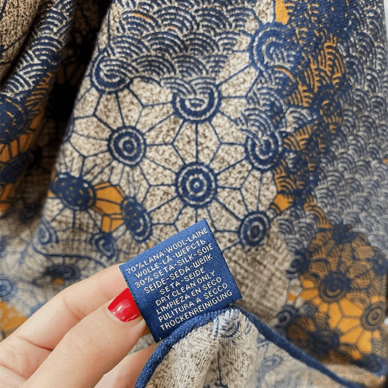 Orion - Printed Wool Scarf - Hilltop Nord