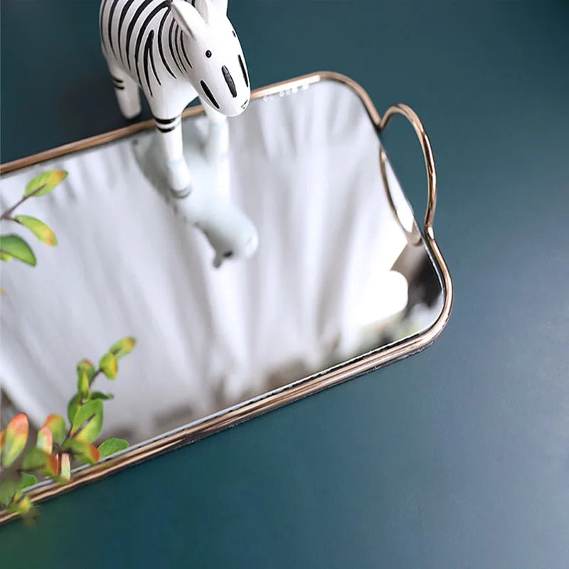 Gilded Mirrored Tray