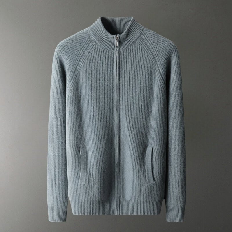 Northwood - Cashmere Wool Ribbed Jacket - Hilltop Nord