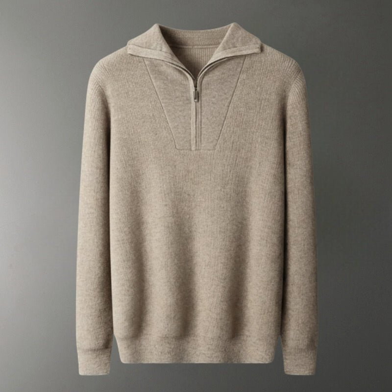 Westford - Cashmere Wool Half - Zip Sweater - Hilltop Nord