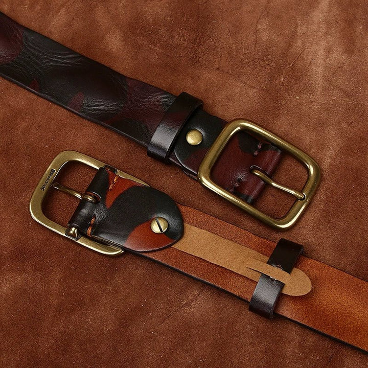 Kaldor – Camouflage Leather Belt - Hilltop Nord