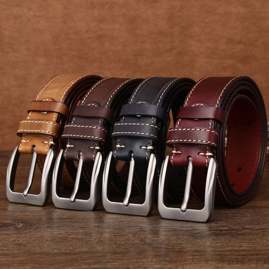 Gravelton – Distressed Pin Buckle Leather Belt - Hilltop Nord