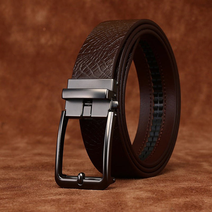 Keld – Embossed Leather Belt - Hilltop Nord