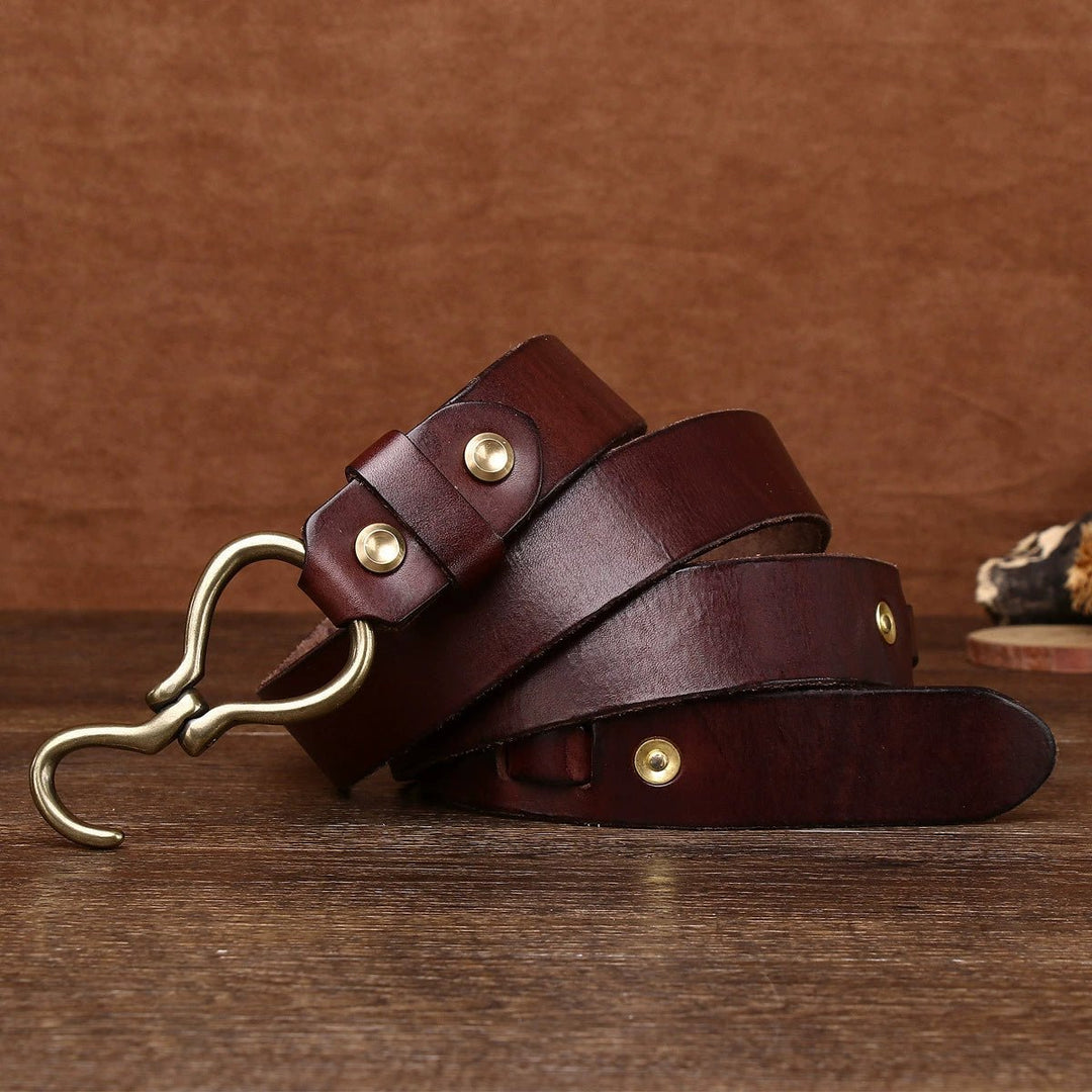 Caltrop – Hook Buckle Leather Belt - Hilltop Nord