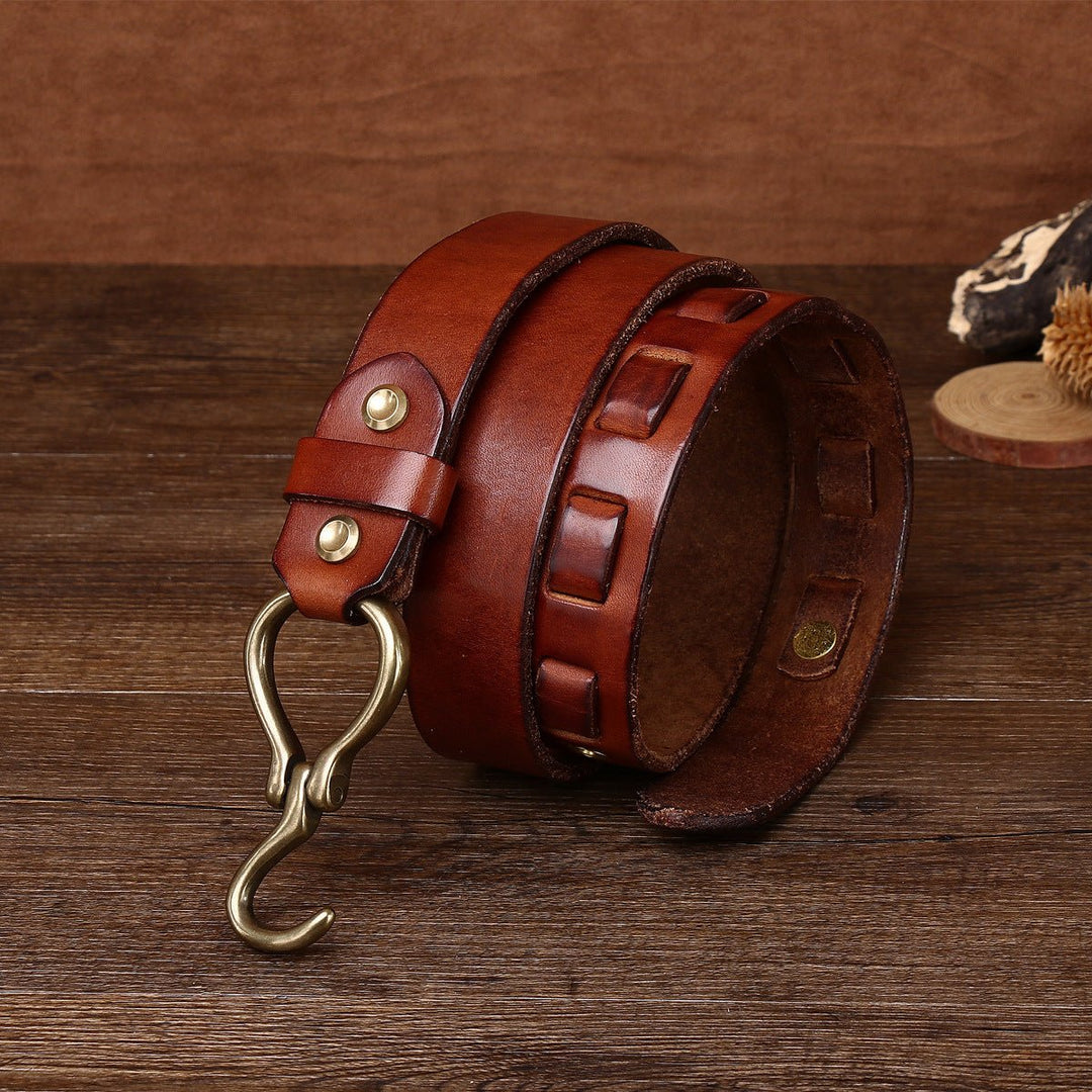 Caltrop – Hook Buckle Leather Belt - Hilltop Nord