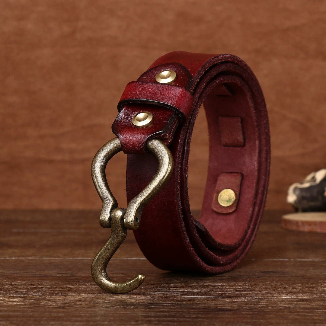 Caltrop – Hook Buckle Leather Belt - Hilltop Nord