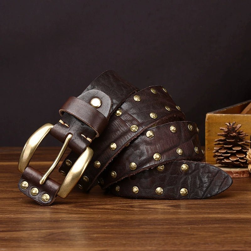 Thistlemark – Studded Leather Belt - Hilltop Nord