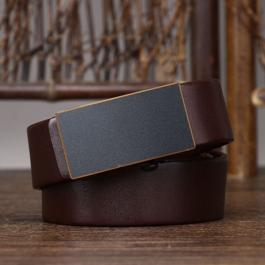 Brecken – Plate Buckle Leather Belt - Hilltop Nord