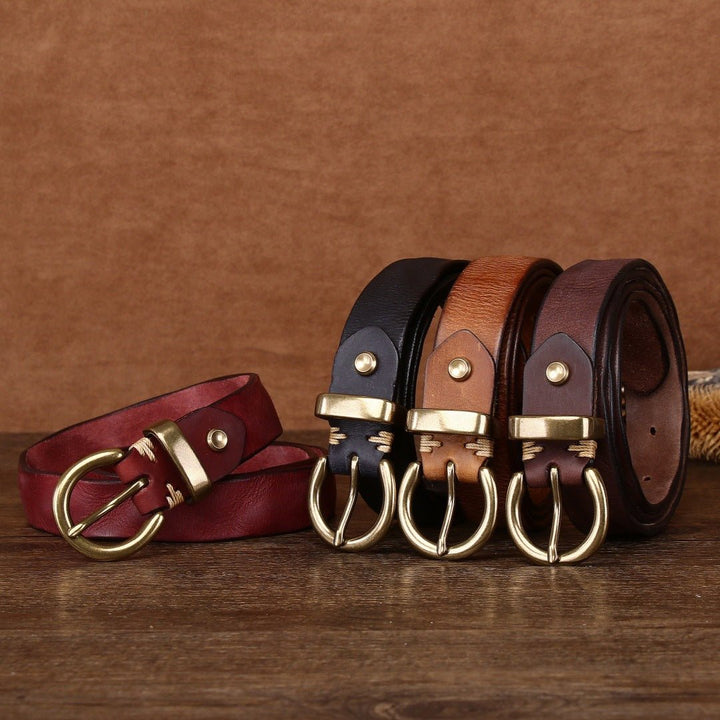 Eldridge – Antique Finish Leather Belt - Hilltop Nord