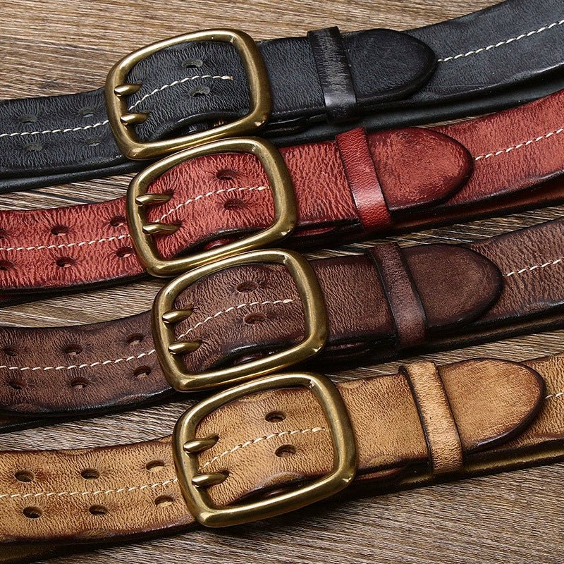 Moorcross – Double Prong Leather Belt - Hilltop Nord